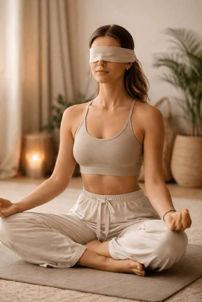 blind yoga